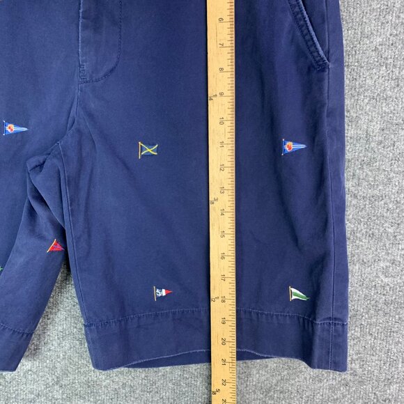 Polo Ralph Lauren Short Mens Sz 33 Nautical Flags Knots All Over Embroidered - Picture 4 of 10